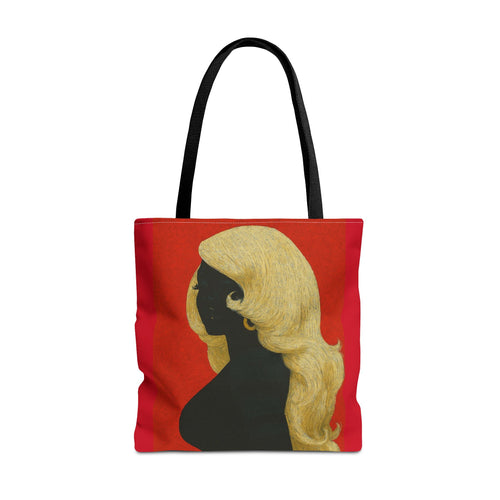 HER Silhouette Tote Bag – Retro Profile Art AOP Tote
