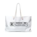 R-Restricted Leopard Print Weekender Bag — Bold Graphic Travel Tote
