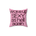 Faux Suede Square Pillow