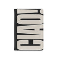Bold ‘Chaos’ Passport Cover — Modern Typography Travel Wallet